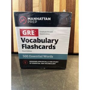 GRE Vocabulary Flashcards - White/Black/Teal